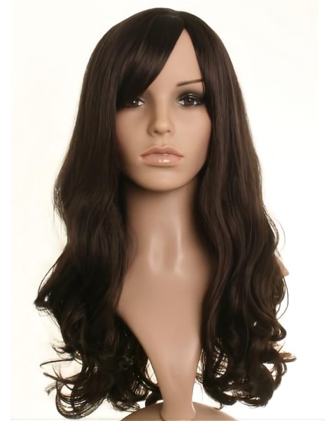 Stylish Brown Wavy Long Celebrity Wigs