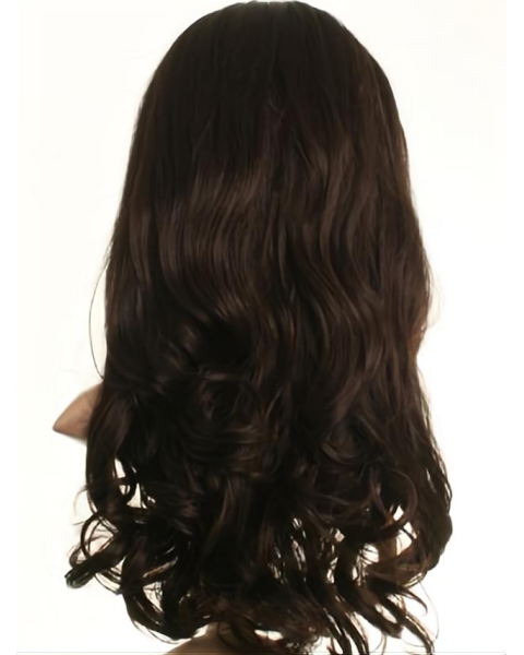 Stylish Brown Wavy Long Celebrity Wigs