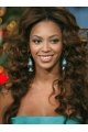 Beyonce Knowles Knock-out 100% Human Hair Long Wavy Full Lace Human Hair Wig about 22 Inches