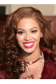 Beyonce Knowles Classic and Glamorous Human Hair Long Bouncy Spiral-curly Lace Front Wig about 16 Inches