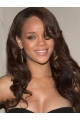 Rihanna Mysterious and Attractive Long Twisty Layered Wavy Full Lace Human Hair Wig 20 Inches