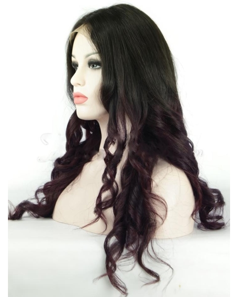 Wavy Full Lace Wigs Long Ombre Wigs 