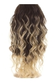 New Arrival 24 Inch long Wavy Style Lace Front 100% Remy Hair Ombre Wigs