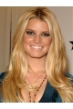 Jessica Simpson Glamorous 100% Human Remy Hair Lace Front Long Wavy Wig about 20 Inches