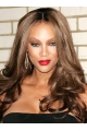 Tyra Banks All-beautiful Long Body-wave Layered Style Lace Human Hair Wig 20 Inches