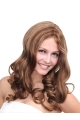 Brown Wavy Remy Human Hair Gorgeous Long Wigs