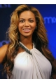 Beyonce Knowles Amazing 100% Human Hair Long Wavy Glueless Lace Front Wig about 24 Inches