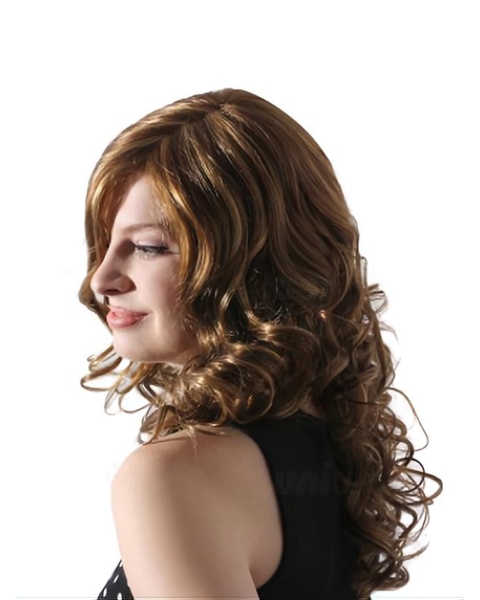 Top Synthetic Blonde Wavy Long Wigs