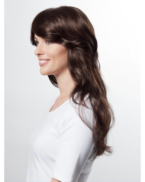 Auburn Layered Wavy Cool Long Wigs