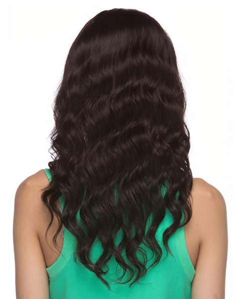 Affordable Brown Wavy Long Lace Front Wigs