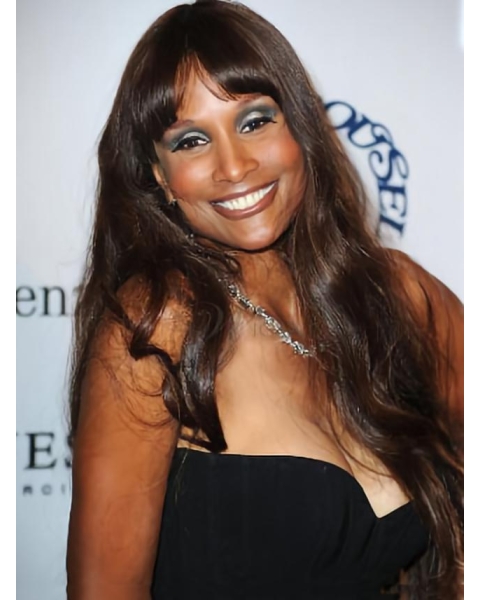 Beverly Johnson Extra long Body Wave Style Lace Front Wig 24 Inches with Bangs