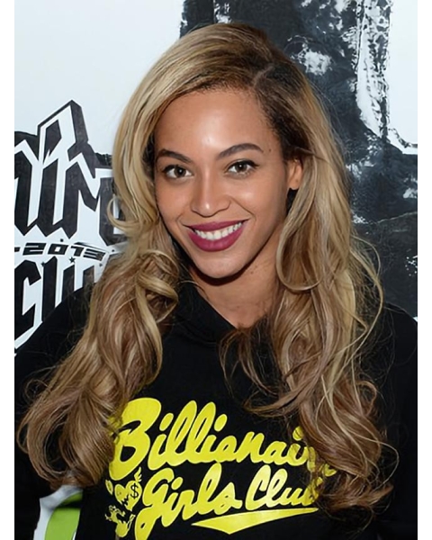 Beyonce Stylish 20 Inches Wavy Remy Hair Lace Wig