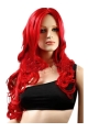 Classic Red Long Wavy 22 Inches Lace Front Synthetic Wigs