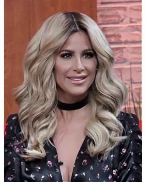 Synthetic Blonde 16" Lace Front Kim Zolciak Wigs