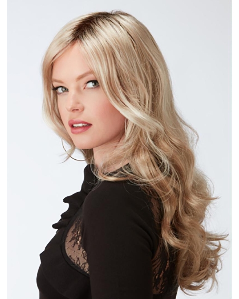 20" Curly Capless Blonde Layered Ladies Long Wigs