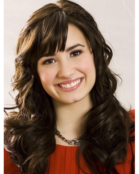 Curly Brown Demi Lovato Wigs