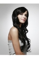 Beautiful Black Curly Remy Human Hair Long Wigs