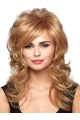 Blonde Curly Synthetic Soft Long Wigs