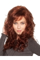 Designed Auburn Curly Synthetic Long Wigs