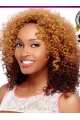 Amazing 14 Inch long Curly Style Lace Front 100% Remy Hair Ombre Wigs