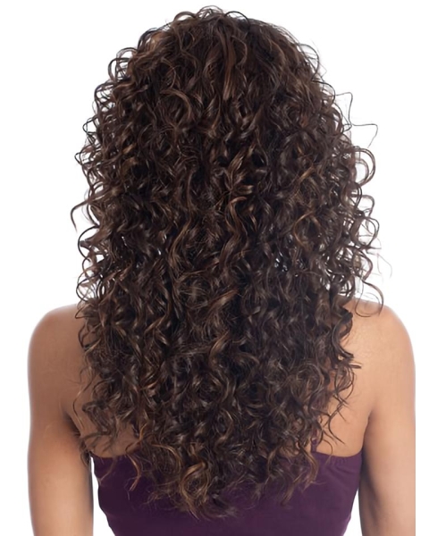 Synthetic Lace Front Curly Long Wigs