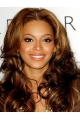 Fantastic Long Curly Brown Without Bangs Beyonce Inspired Wigs