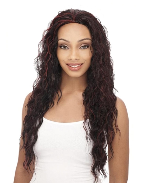 Perfect Brown Curly Long Human Hair Wigs & Half Wigs