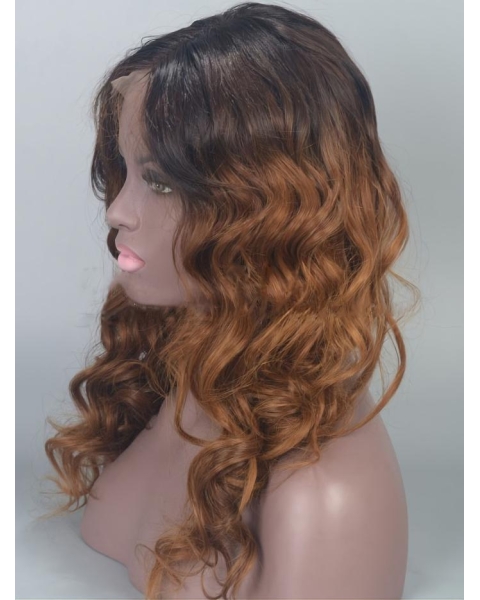 18'' Long Curly Full Lace Wigs Ombre Wigs