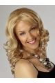 Nice Blonde Curly Synthetic Long Wigs