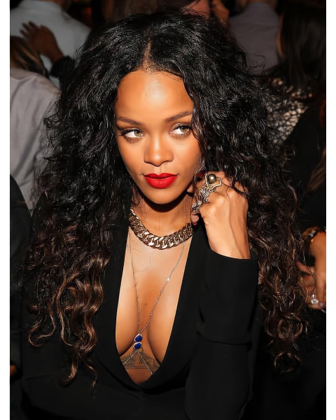 Lace Front Curly 18" Convenient Rihanna Hair