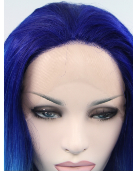 Synthetic Lace Front \Curly Ombre/2 Tone Layered Long Women Wigs