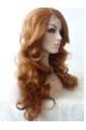 Without Bangs Curly Blonde Long Lace Front Synthetic Women Wigs