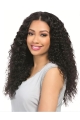 Black Curly Without Bangs Remy Human Hair 360 Lace Women Wigs