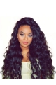 Black Curly Without Bangs Remy Human Hair 360 Lace Women Wigs