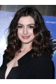 Curly Brown Lace Front Long Without Bangs Synthetic Women Anne Hathaway Wigs