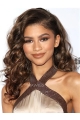 Lace Front Curly Long Synthetic Without Bangs Women Zendaya Wigs