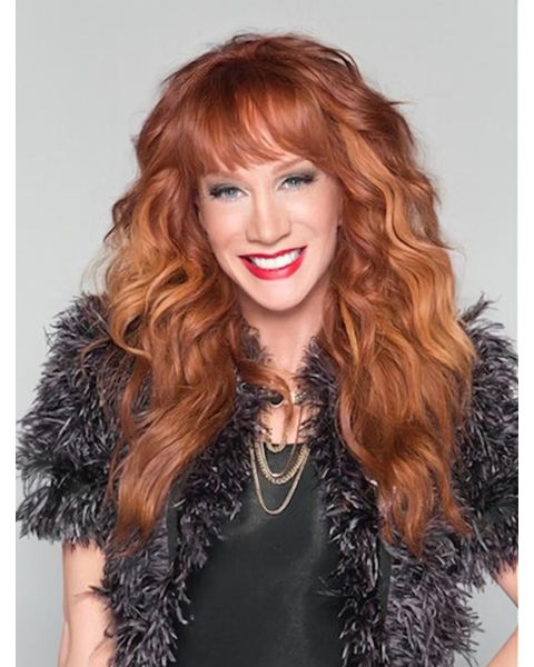 Capless Long Synthetic Women  Curly Kathy Griffin Wigs