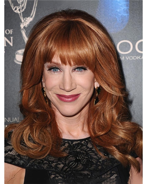  Lace Front Long Synthetic Curly Women Kathy Griffin Wigs