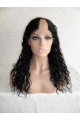 Wholesome Black Curly Lace Front Long U Part Human Hair Women Wigs