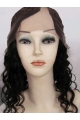 Perfect Black Curly Lace Front Long Human Hair U Part Women Wigs