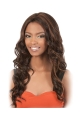 Ideal Brown Curly Capless Long Synthetic African American Women Wigs