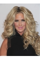 Incredible Blonde Curly Long Human Hari Kim Zolciak Women Wigs