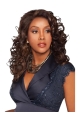 Stylish Brown Curly Capless Long Human Hair Wigs & Half Women Wigs