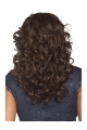 Stylish Brown Curly Capless Long Human Hair Wigs & Half Women Wigs