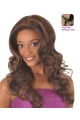 Comfortable Brown Curly Long Glueless Synthetic Lace Front  Women Wigs 