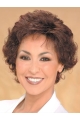 Short Curly Brown Sassy Classic Synthetic Wigs For Women