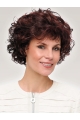 Auburn Curly Short Amazing Synthetic Monofilament Wigs 