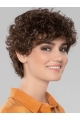 2021 Curly Brown Short 8" Gorgeous Classic Womens Wigs For Sale