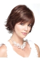 New Arrival Short Layered Straight Capless Synthetic curly Wig With Bangs 