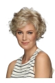 Layered Synthetic Hair Short Wavy 8 Inches Lace Front Wigs for Older Women